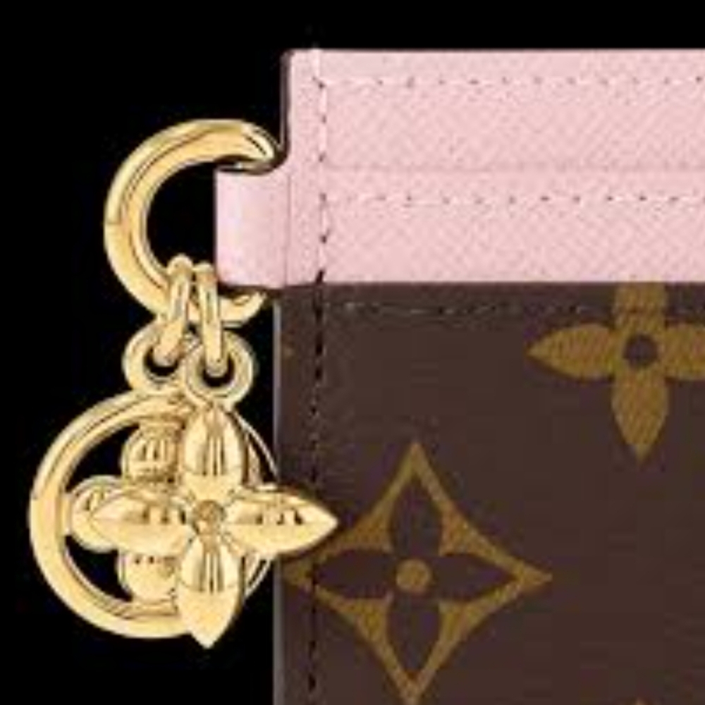 Louis Vuitton Charms Pink and Brown Card Holder - Picture 8 of 12